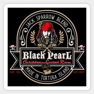 Black Pearl Rum Magnet